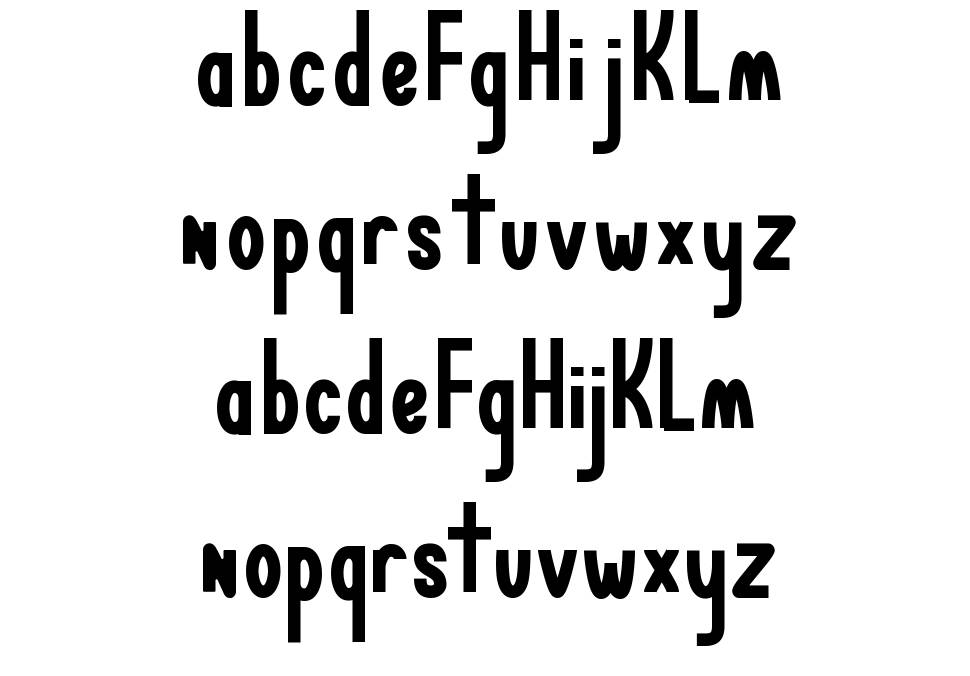 Pecco font specimens