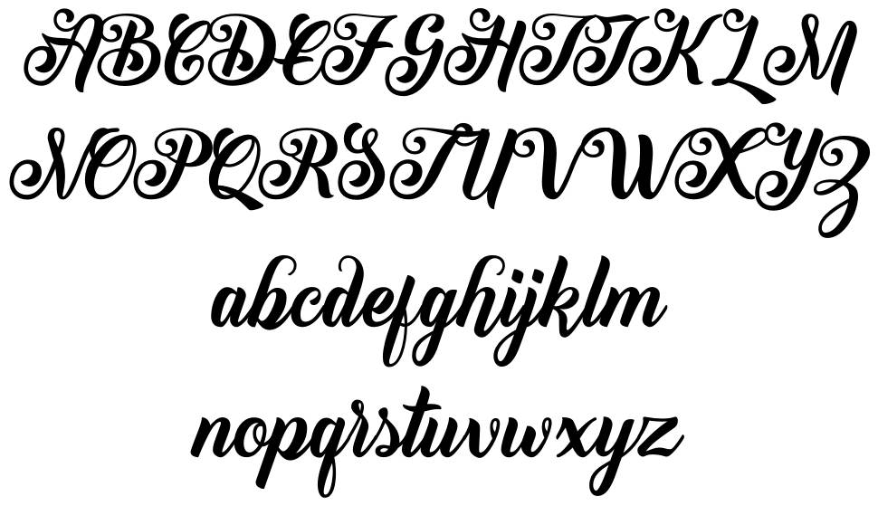 Peenguin font Örnekler