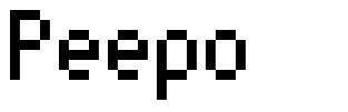 Peepo шрифт