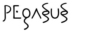 Pegasus шрифт