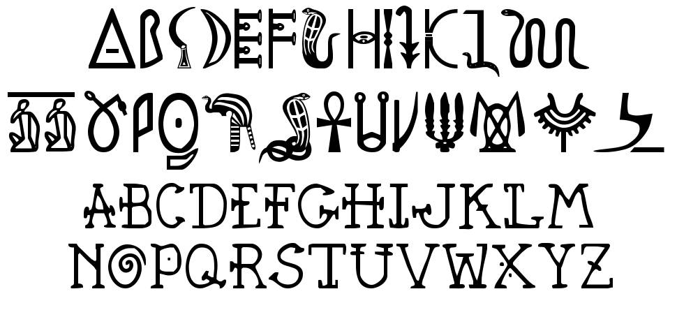 Pegypta font