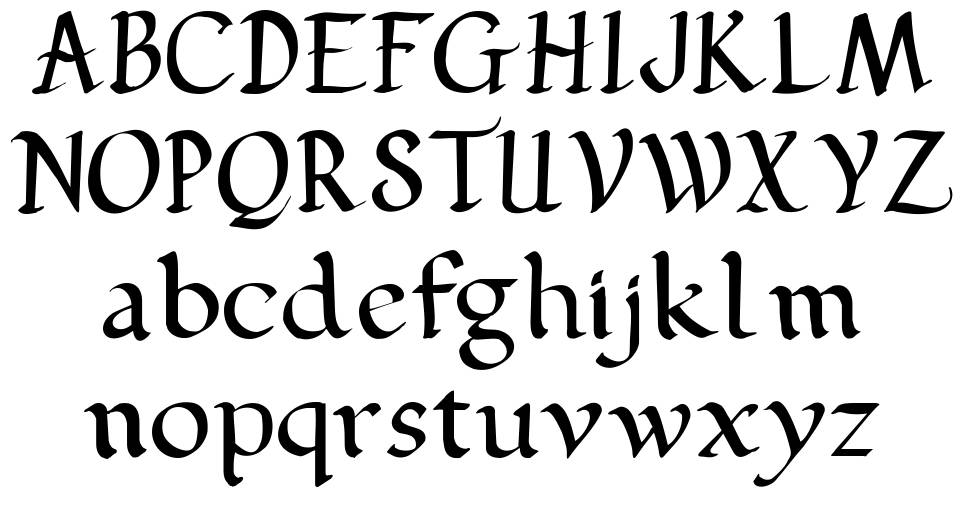 Pehuensito font specimens