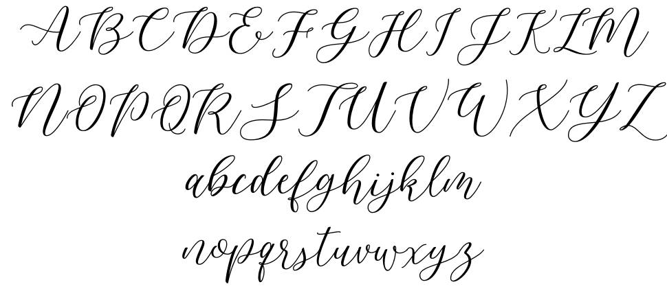 Pelana font specimens