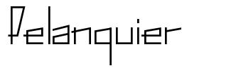 Pelanquier шрифт