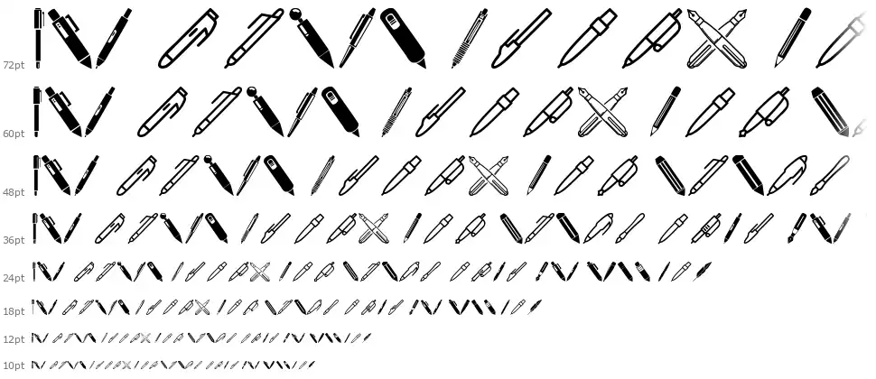 Pen Iconsfont waterfall