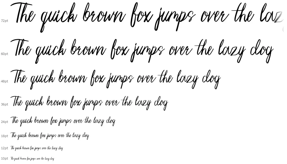Pengiloon Scriptfont waterfall