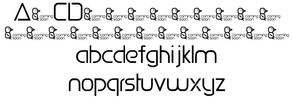Penguin Sans písmo Exempláře