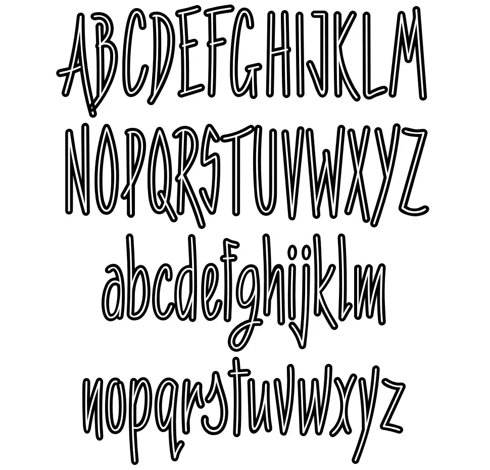 Penitencia font specimens