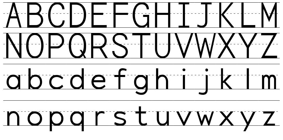 Penmanship Print 字形