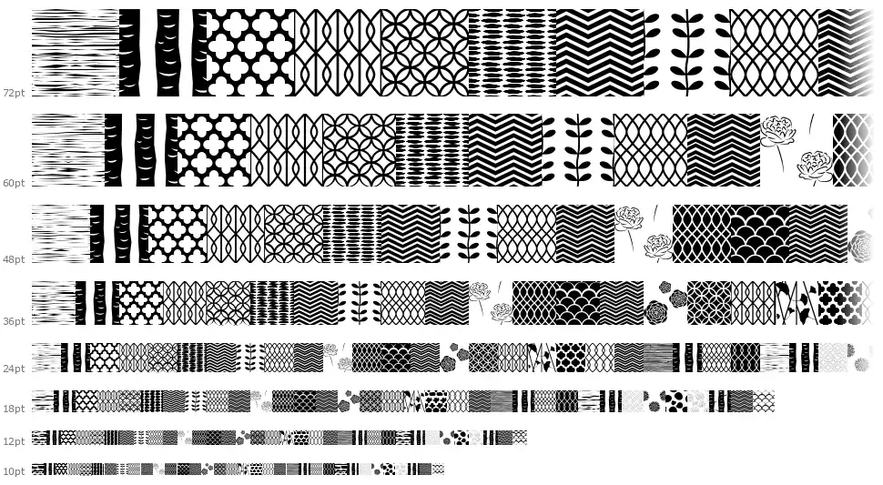 Peoni Patternsfont waterfall
