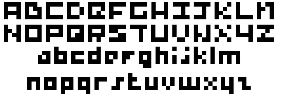 Percy Pixel font specimens