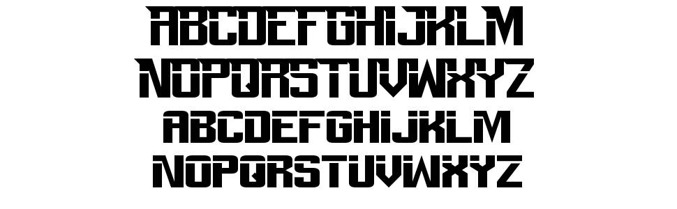 Perfect Dark Zero font specimens