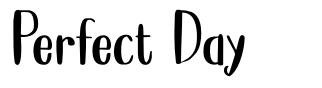 Perfect Day font