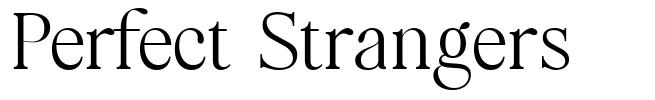 Perfect Strangers шрифт