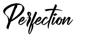 Perfection font