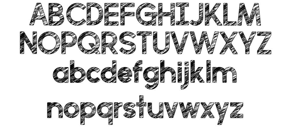 Perfectly Scratchy font specimens