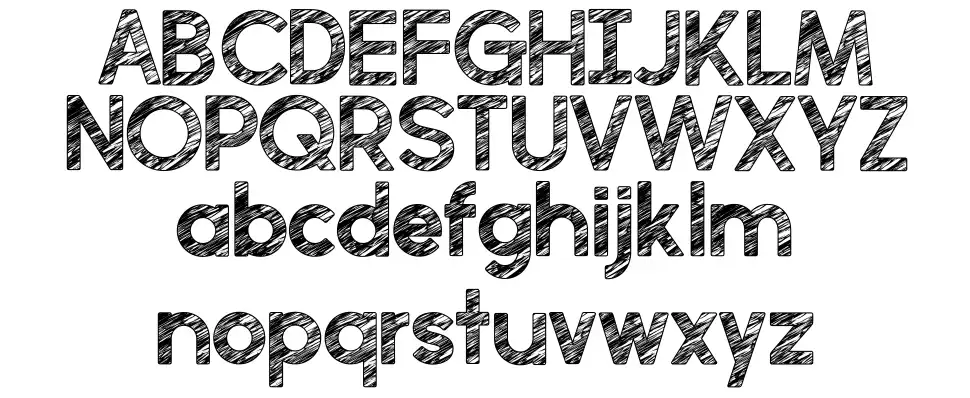 Perfectly Scratchyfont specimens