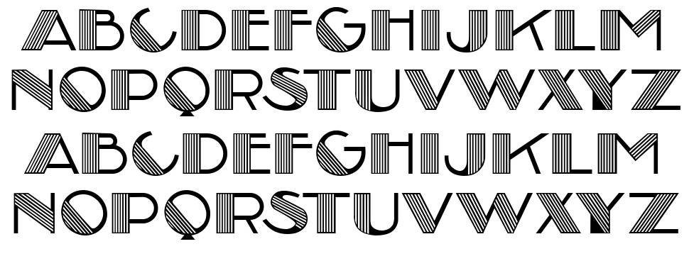 Performer font specimens