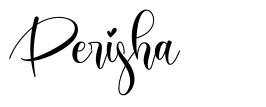 Perisha schriftart