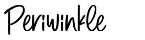 Periwinkle font