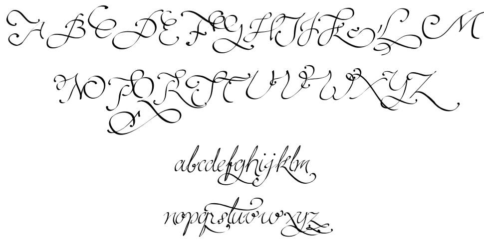 Persifal font Örnekler