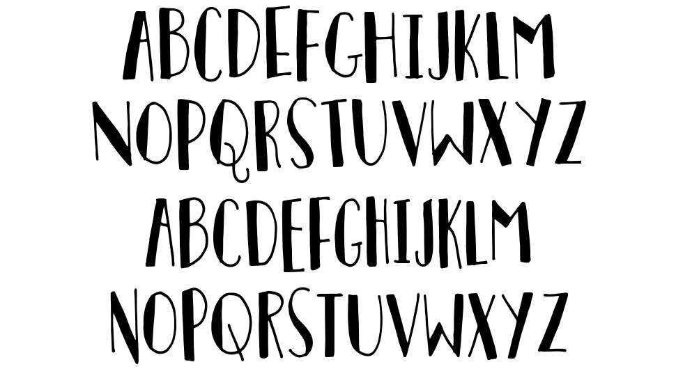 Personality font specimens