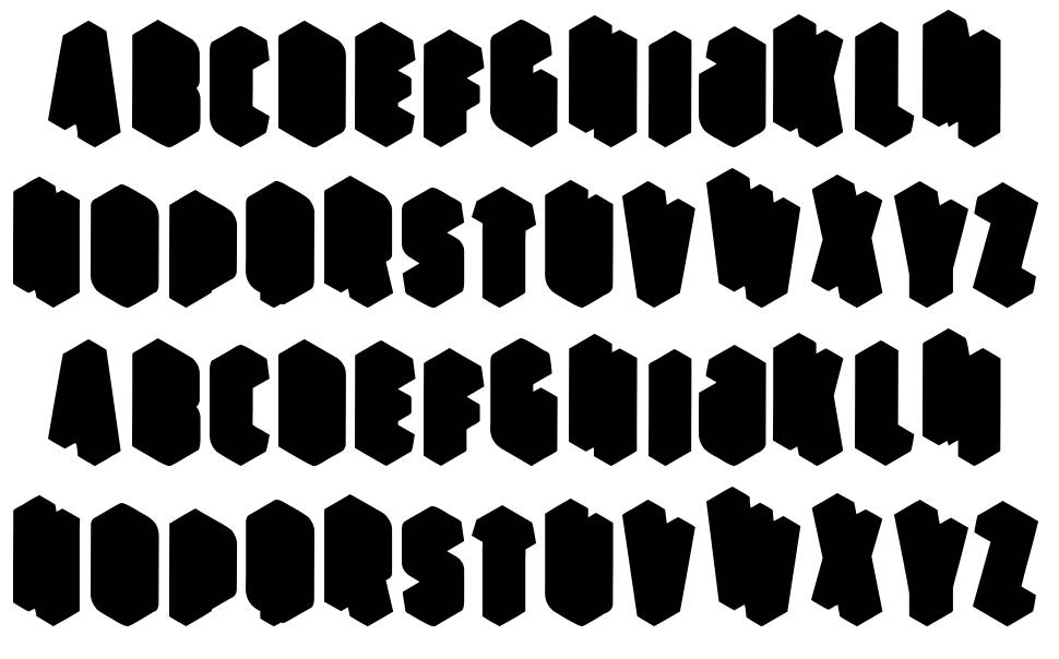 Perspective schriftart vorschau