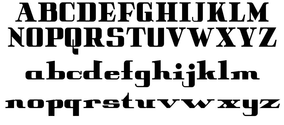 Peter Obscure font specimens