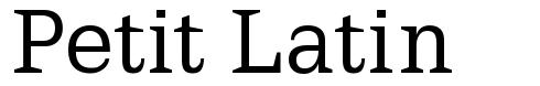 Petit Latin шрифт