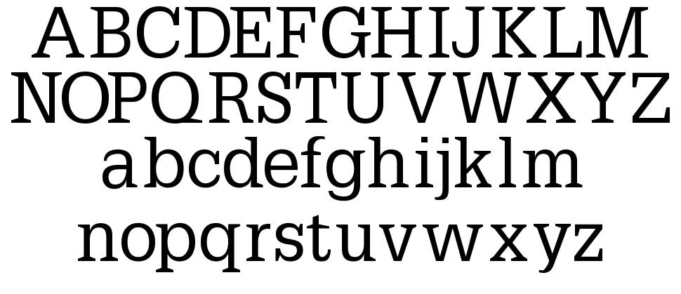 Petit Latin font specimens