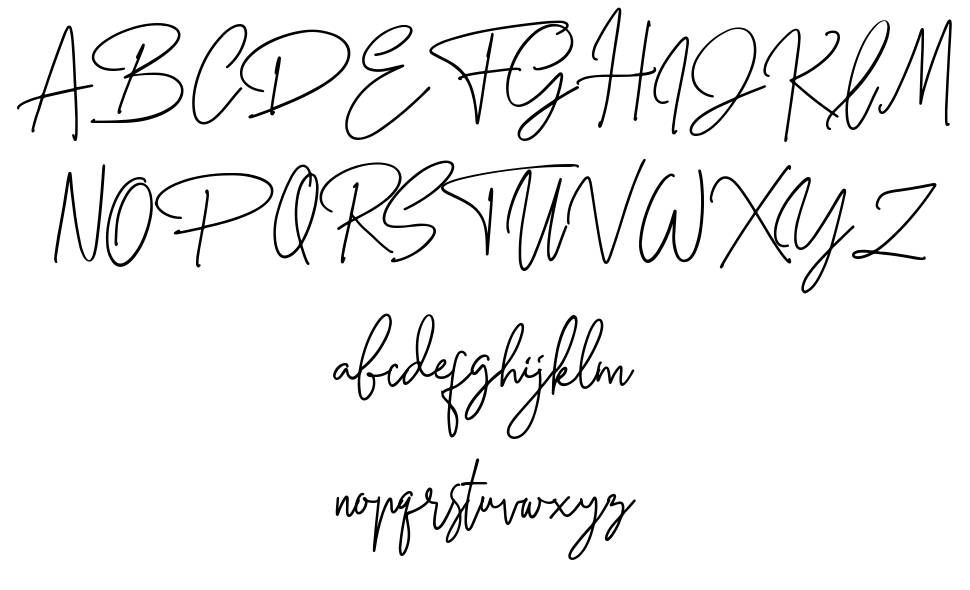 Petricia font specimens