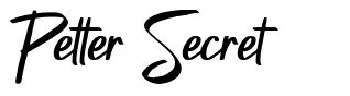 Petter Secret font