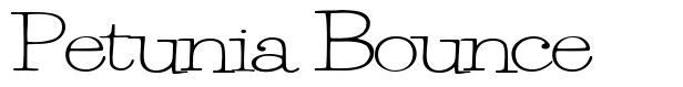 Petunia Bounce font