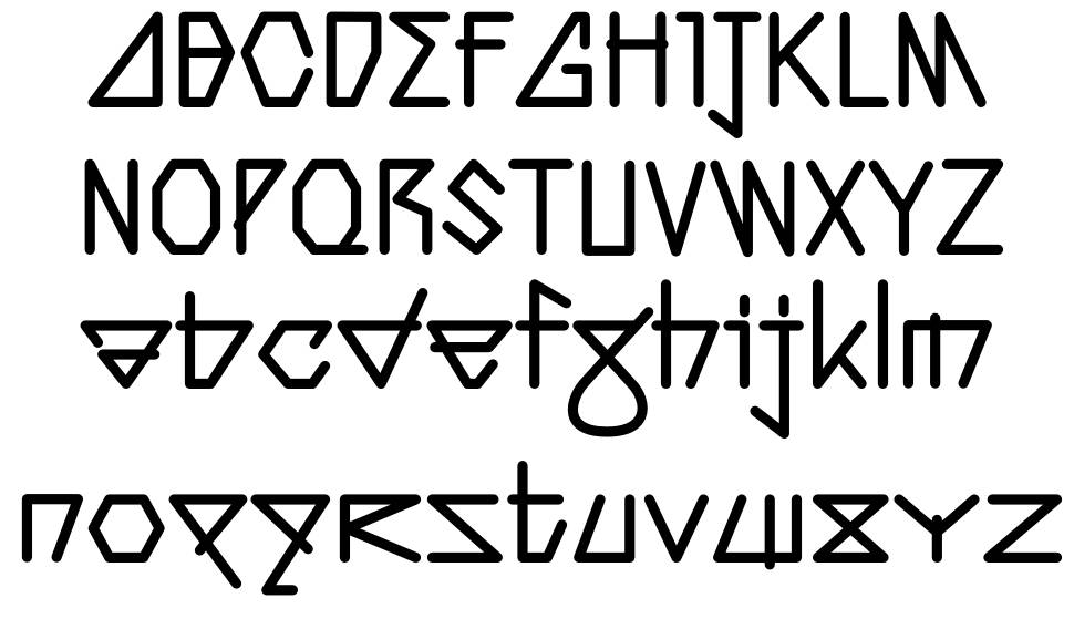 Phalang font specimens