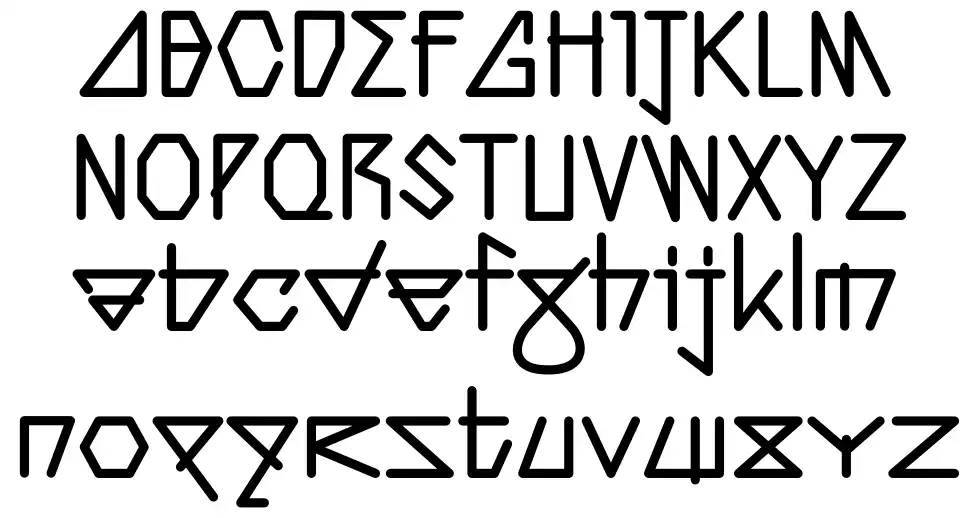 Phalang font specimens