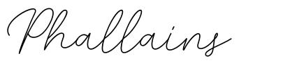 Phallains font