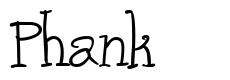 Phank шрифт