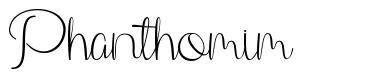 Phanthomim шрифт