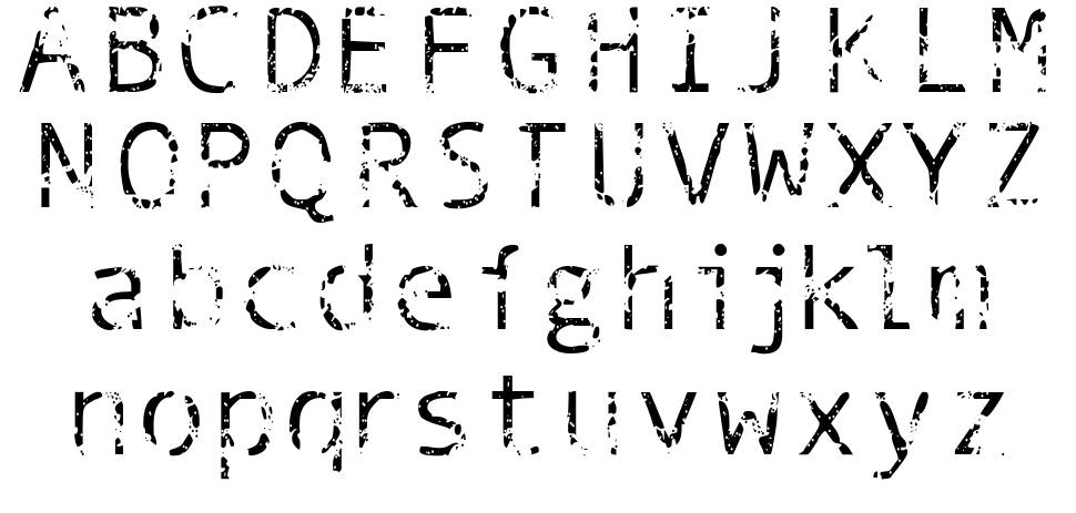 Phantomime font specimens