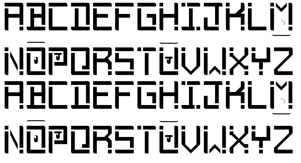 Phantomonia font specimens