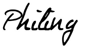 Philing шрифт