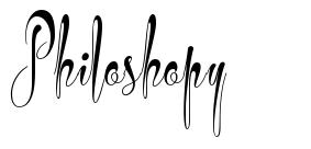 Philoshopy font