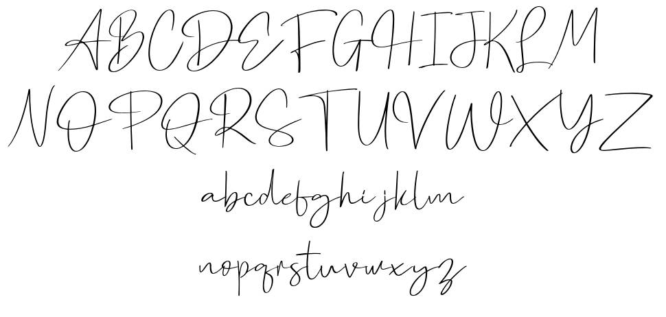 Phitagate font specimens