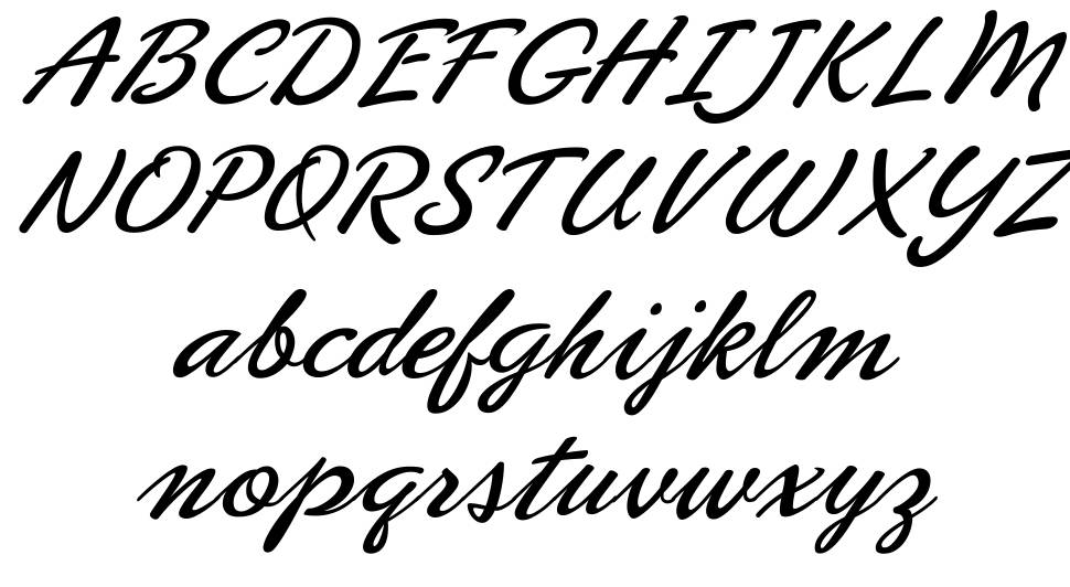 Phoenix Script FLF font specimens