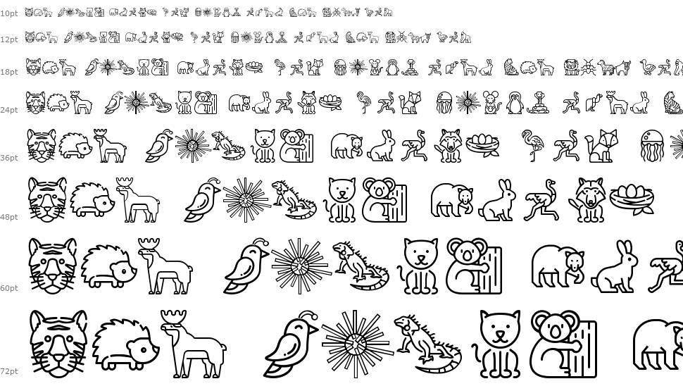 Phonics Animals font Şelale