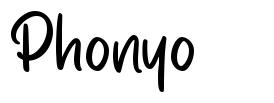 Phonyo 字形
