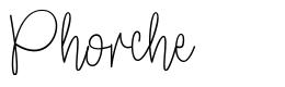 Phorche шрифт