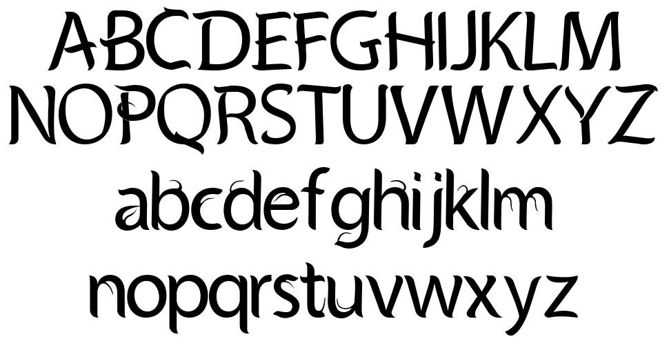 Phoresta font Örnekler