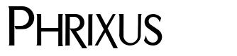 Phrixus шрифт