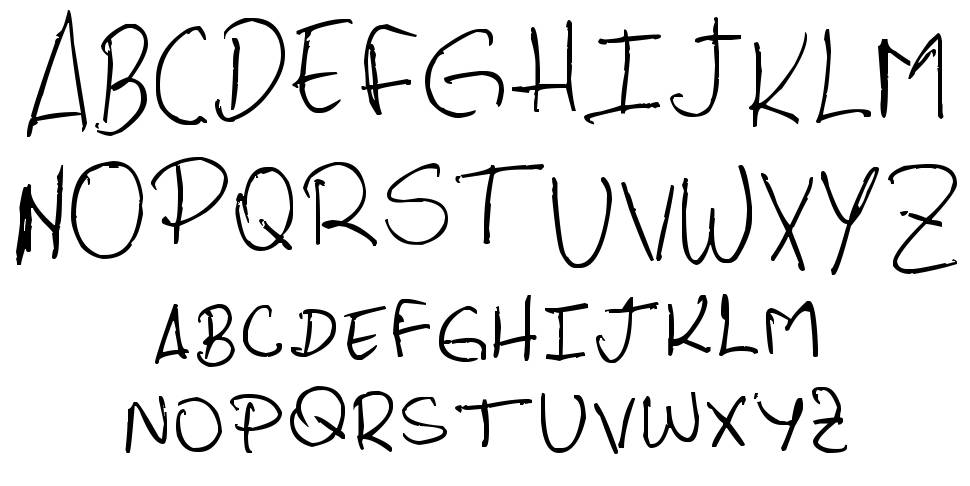 PHRocha Scrypt font Örnekler